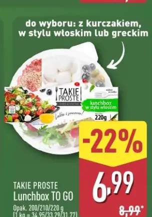 Lunchbox TO GO w stylu włoskim Takie Proste