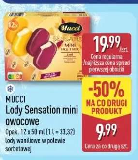Lody Mucci Sensation mini owocowe 12-pak 50ml