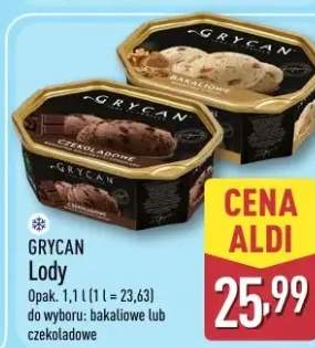 Lody Grycan bakaliowe