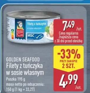 Filety z tuńczyka w sosie własnym Golden Seafood