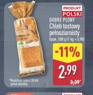 Chleb tostowy pełnoziarnisty Dobre Plony