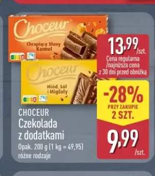 Czekolada z dodatkami Miód, Sól i Migdały Choceur