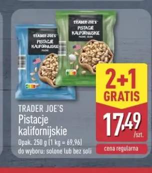 Pistacje kalifornijskie bez soli Trader Joe's