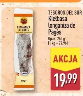 Kiełbasa Longaniza de Pagès Tesoros del Sur