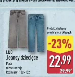 Jeansy dziecięce L&D