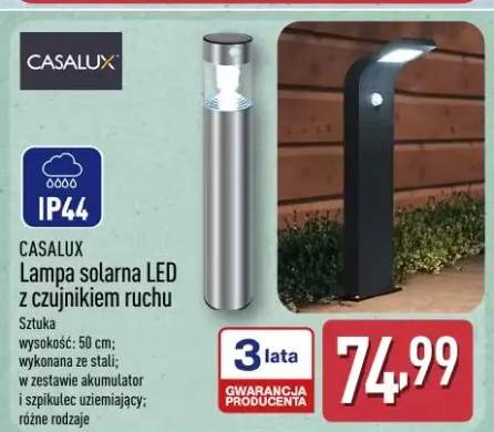 Lampa solarna LED z czujnikiem ruchu CASALUX
