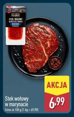 Stek wołowy w marynacie Łuków