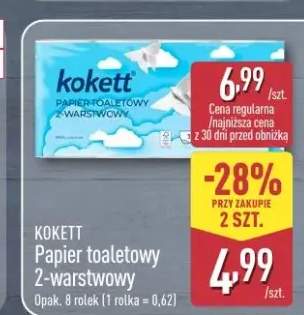Papier toaletowy 2-warstwowy Kokett