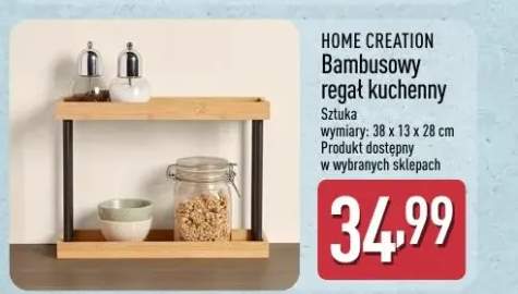Bambusowy regał kuchenny HOME CREATION 38x13x28cm