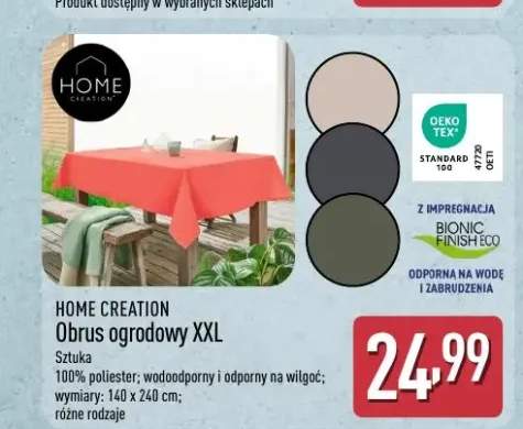 Obrus ogrodowy XXL HOME CREATION 140x240cm