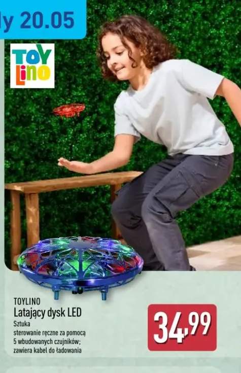 Latający dysk LED TOYLINO
