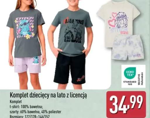 Komplet dziecięcy na lato z licencją