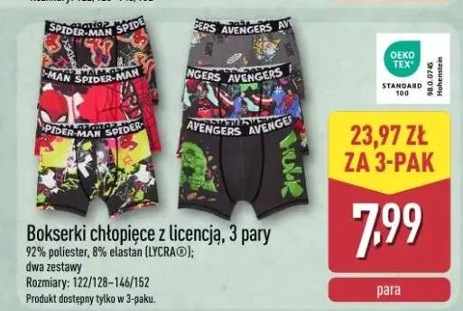 Bokserki chłopięce z licencją 3-pak