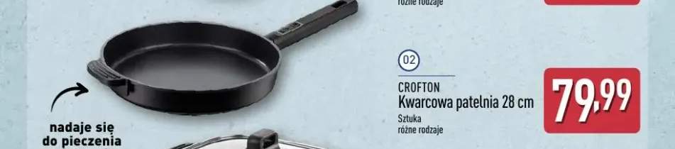 Kwarcowa patelnia CROFTON 28cm