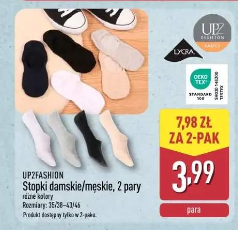 Stopki damskie UP2FASHION 2-pak