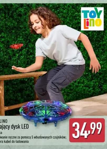 Latający dysk LED TOYLINO