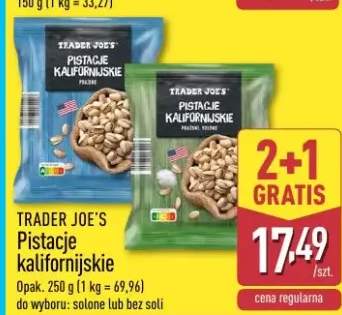 Pistacje kalifornijskie solone TRADER JOE'S
