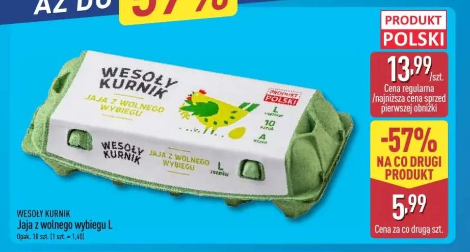 Jaja z wolnego wybiegu L Wesoły Kurnik