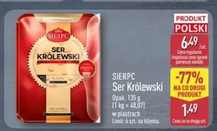 Ser Królewski w plastrach SIERPC