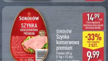 Szynka konserwowa premium SOKOŁÓW