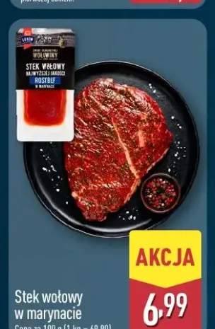 Stek wołowy w marynacie