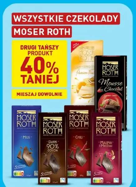 Czekolady Moser Roth