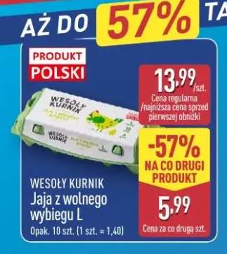 Jaja z wolnego wybiegu L WESOŁY KURNIK