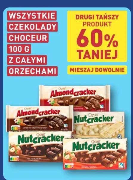 Czekolady z całymi orzechami Choceur