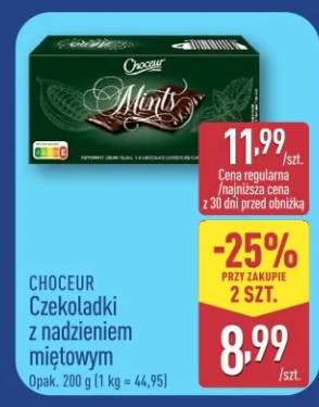 Czekoladki z nadzieniem miętowym Choceur