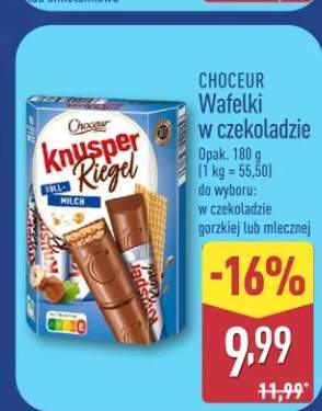 Wafelki w czekoladzie gorzkiej Choceur
