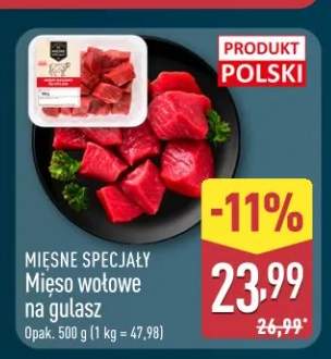 Mięso wołowe na gulasz Mięsne Specjały