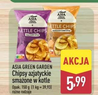 Chipsy azjatyckie smażone w kotle ASIA GREEN GARDEN Massaman Curry Style