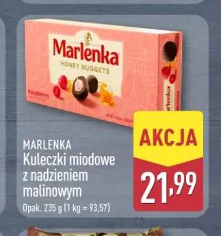 Kuleczki miodowe z nadzieniem malinowym Marlenka