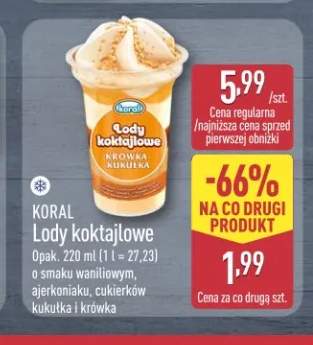 Lody koktajlowe Koral