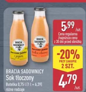Sok tłoczony Bracia Sadownicy tłoczone jabłko z pigwą
