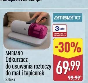 Odkurzacz do usuwania roztoczy do mat i tapicerek AMBIANO