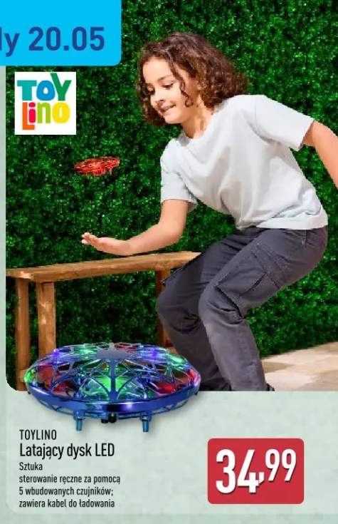 Latający dysk LED TOYLINO
