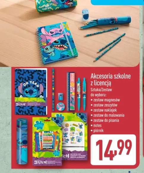 Akcesoria szkolne z licencją zestaw naklejek
