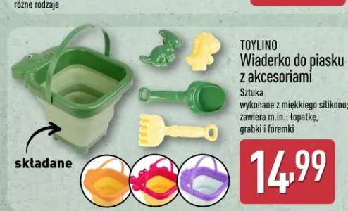 Wiaderko do piasku z akcesoriami składane Toylino