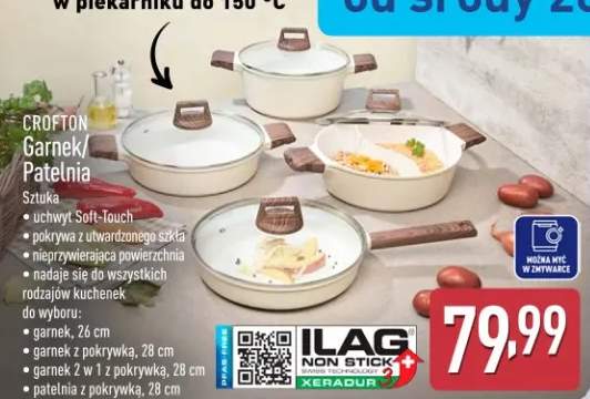 Patelnia z pokrywką CROFTON 28cm
