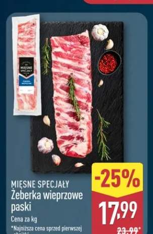 Żeberka wieprzowe paski Mięsne Specjały