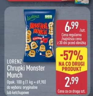 Chrupki Monster Munch oryginalne Lorenz