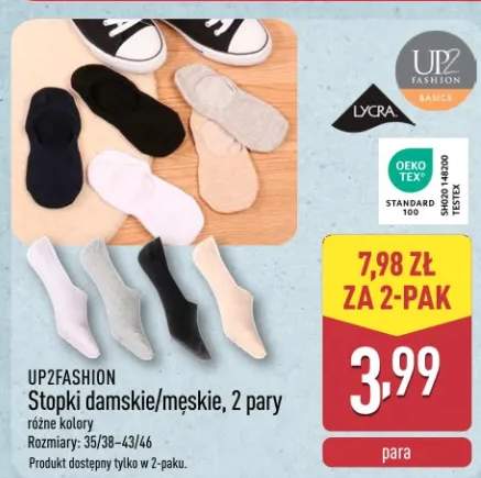 Stopki damskie UP2FASHION 2-pak