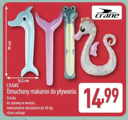Dmuchany makaron do pływania CRANE