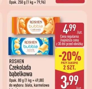 Czekolada bąbelkowa biała