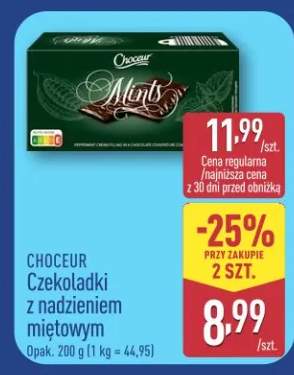 Czekoladki z nadzieniem miętowym Choceur