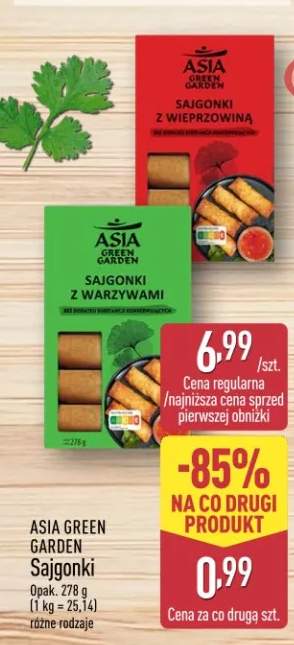 Sajgonki z wieprzowiną ASIA GREEN GARDEN