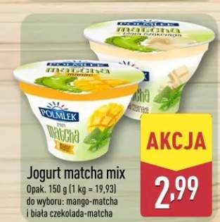 Jogurt matcha mix POLMLEK biała czekolada-matcha