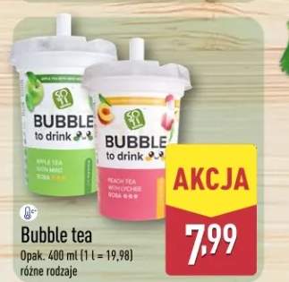 Bubble tea Apple Tea With Mint Boba