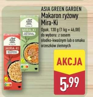 Makaron ryżowy Mira-Ki z sosem słodko-kwaśnym ASIA GREEN GARDEN 130g